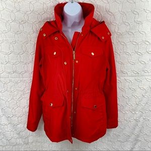 MICHAEL Michael Kors Patch Pocket Hooded Anorak